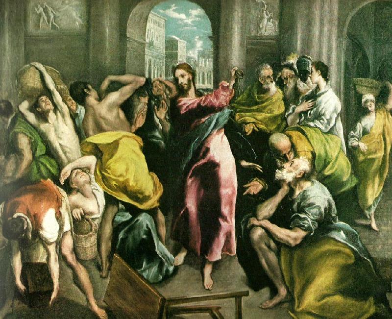 El Greco cleansing of the temple china oil painting image